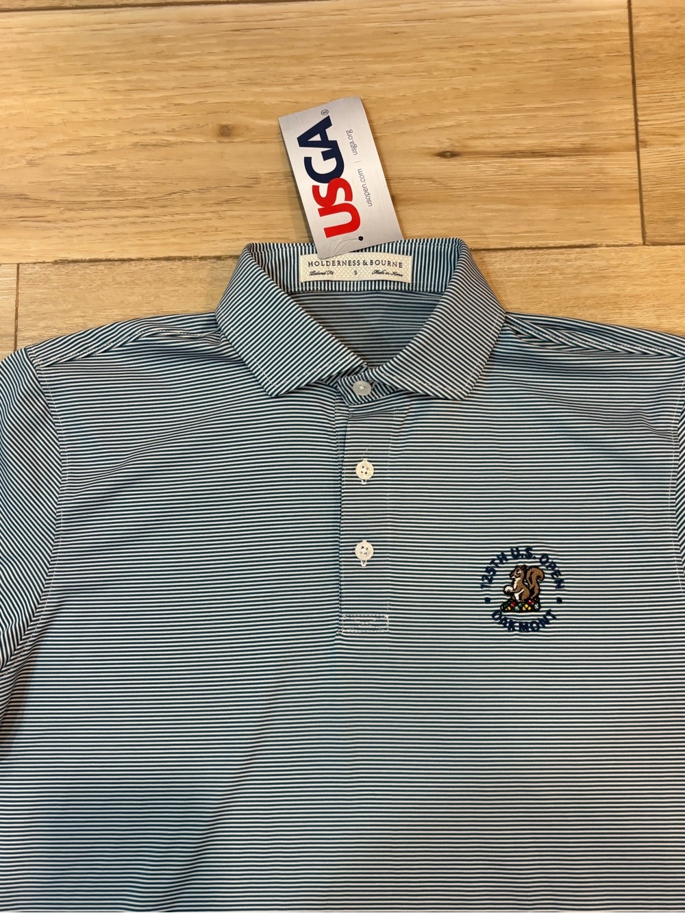 Holderness & Bourne 125th U.S. Open Oakmont Country Club Golf Polo Small S NWT
